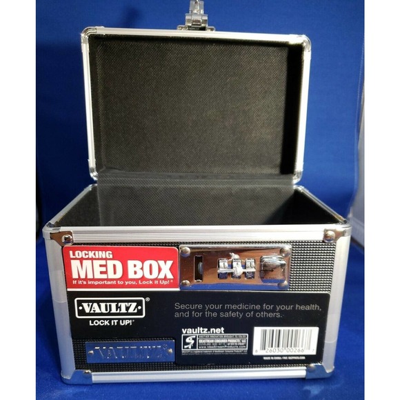 Vaultz Security Box With Keyless Security Combination Lock Med Lock Box NEW - Picture 5 of 6